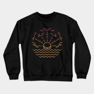 Sunset Skull Crewneck Sweatshirt